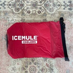 Icemule Red Roll-Top Cooler Sling